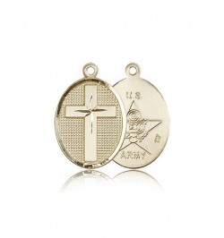 Army Cross Pendant, 14 Karat Gold [BL5014]