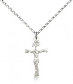 Maltese Crucifix Pendant, Sterling Silver [BL5356]