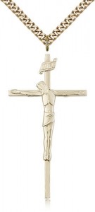 Crucifix Pendant, Gold Filled [BL4049]