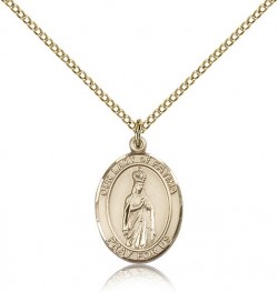 Our Lady of Fatima Medal, Gold Filled, Medium [BL0286]