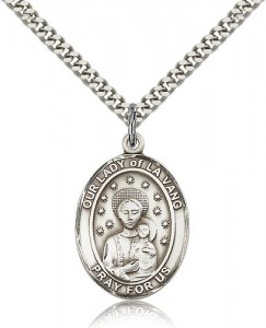 Our Lady of La Vang Medal, Sterling Silver, Large [BL0351]