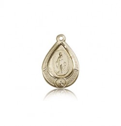 Miraculous Medal, 14 Karat Gold [BL5899]