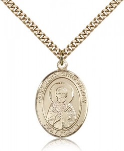 St. John Chrysostom Medal, Gold Filled, Large [BL2307]