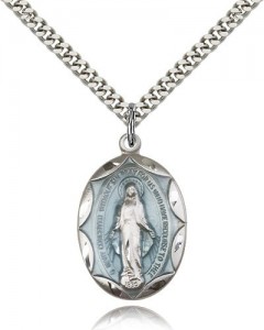Miraculous Medal, Sterling Silver [BL4861]