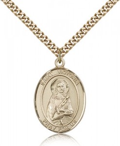 St. Victoria Medal, Gold Filled, Large [BL3871]