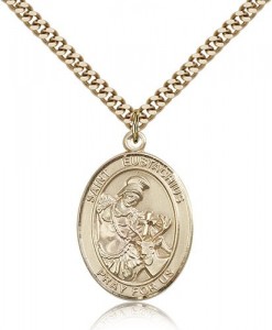 St. Eustachius Medal, Gold Filled, Large [BL1747]