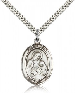 St. Ann Medal, Sterling Silver, Large [BL0732]