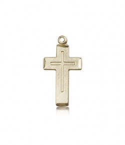 Cross Pendant, 14 Karat Gold [BL5203]