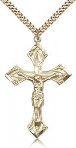 Crucifix Pendant, Gold Filled [BL4676]