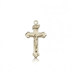 Crucifix Pendant, 14 Karat Gold [BL4782]