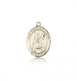 St. Frances of Rome Medal, 14 Karat Gold, Medium [BL1808]