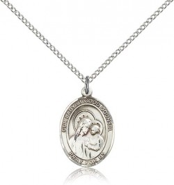 Our Lady of Good Counsel Medal, Sterling Silver, Medium [BL0298]