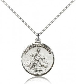 Good Shepherd Medal, Sterling Silver [BL6197]