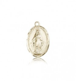 Miraculous Medal, 14 Karat Gold [BL4014]