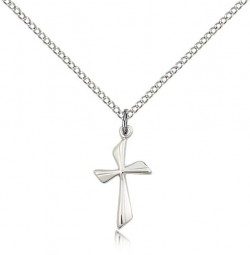 Cross Pendant, Sterling Silver [BL4018]