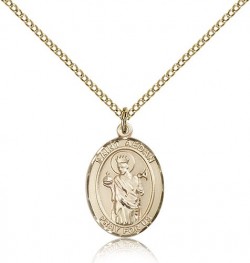 St. Aedan of Ferns Medal, Gold Filled, Medium [BL0580]