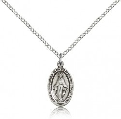 Miraculous Medal, Sterling Silver [BL5806]