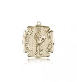 St. Florian Medal, 14 Karat Gold [BL4123]