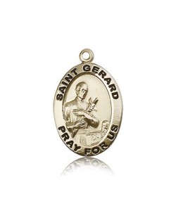 St. Gerard Medal, 14 Karat Gold [BL5678]