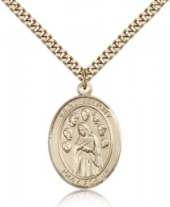 St. Felicity Medal, Gold Filled, Large [BL1756]