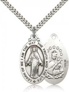 Scapular Medal, Sterling Silver [BL5962]