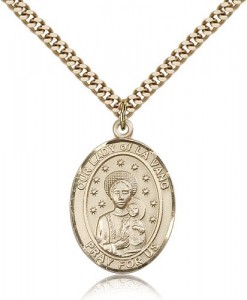 Our Lady of La Vang Medal, Gold Filled, Large [BL0348]