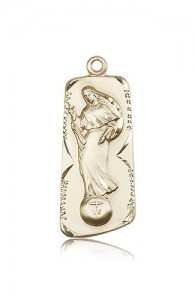 Our Lady of Mental Peace Medal, 14 Karat Gold [BL6019]