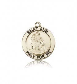 St. Ann Medal, 14 Karat Gold [BL5684]