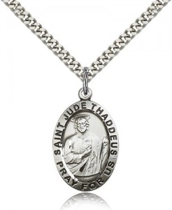 St. Jude Medal, Sterling Silver [BL5646]