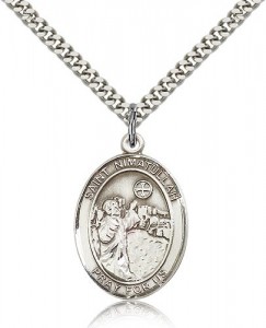 St. Nimatullah Medal, Sterling Silver, Large [BL2964]
