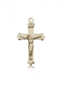 Crucifix Pendant, 14 Karat Gold [BL4722]