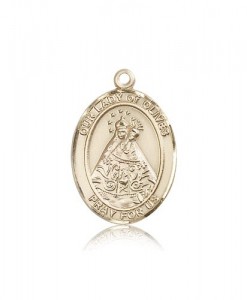 Our Lady of Olives Medal, 14 Karat Gold, Large [BL0399]