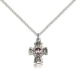 5 Way Cross Pendant, Sterling Silver [BL5498]