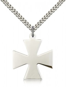 Surfer Cross Pendant, Sterling Silver [BL5330]