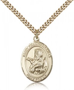 St. Francis Xavier Medal, Gold Filled, Large [BL1837]