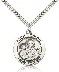 St. Joseph Medal, Sterling Silver [BL5745]