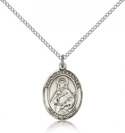 St. Alexandra Medal, Sterling Silver, Medium [BL0643]