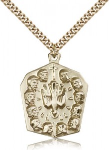 Apostles Medal, Gold Filled [BL6425]
