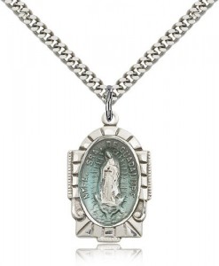 Our Lady of Guadalupe Medal, Sterling Silver [BL5335]