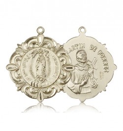 Our Lady of Guadalupe Medal, 14 Karat Gold [BL5140]