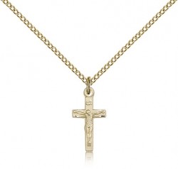 Crucifix Pendant, Gold Filled [BL6283]