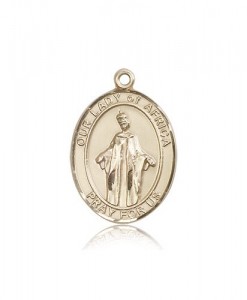 Our Lady of Africa Medal, 14 Karat Gold, Large [BL0246]