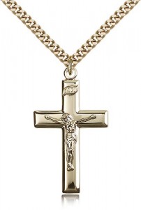 Crucifix Pendant, Gold Filled [BL5384]