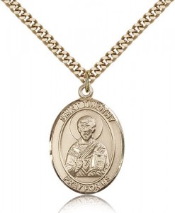 St. Timothy Medal, Gold Filled, Large [BL3817]