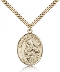 Our Lady of Providence Medal, Gold Filled, Large [BL0438]