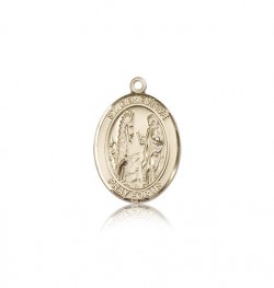 St. Genevieve Medal, 14 Karat Gold, Medium [BL1880]