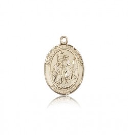 St. John the Baptist Medal, 14 Karat Gold, Medium [BL2368]