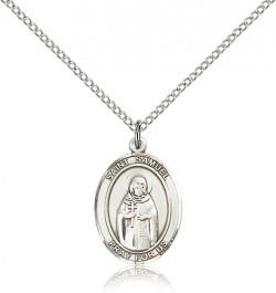 St. Samuel Medal, Sterling Silver, Medium [BL3328]