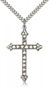 Cross Pendant, Sterling Silver [BL6728]