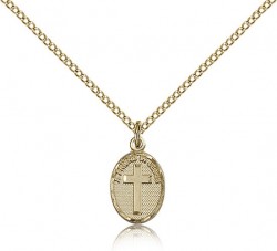 Friend In Jesus Cross Pendant, Gold Filled [BL5099]